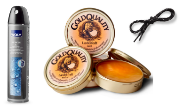 Tilbehør, snørebånd & plejemidler 