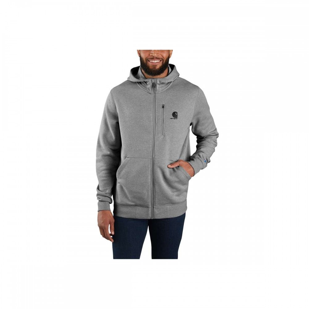CarharttDELMONTZIPHOODEDSWEATSHIRTASPHALTHEATHER-31