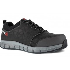 REEBOK BLACK LEATHER OXFORD Sikkerhedssko